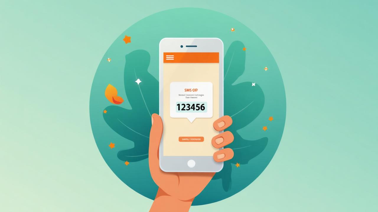 SMS OTP verification on mobile device